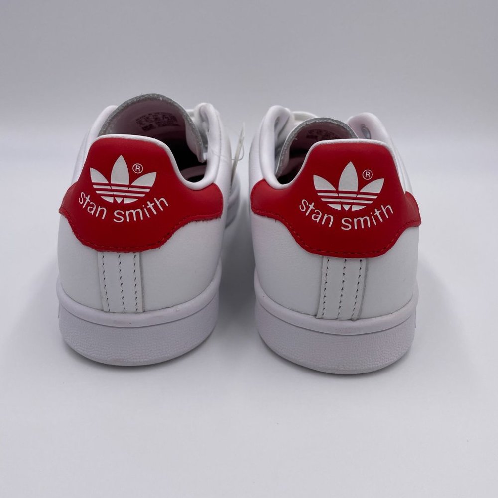adidas Stan Smith White/ Red Womens Shoes - Picture 4 of 8